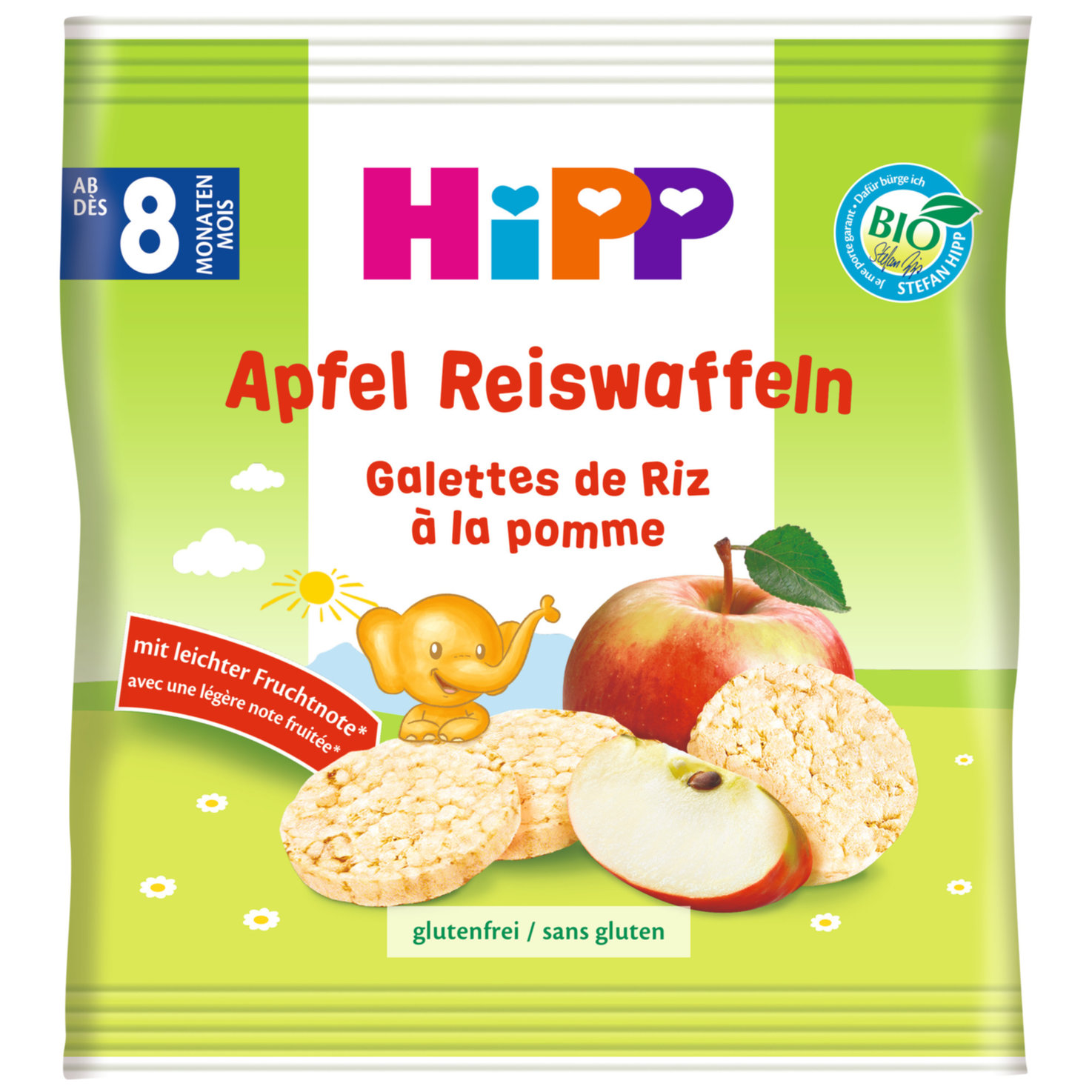 Hipp Reiswaffeln mit Apfel 8+ Monate