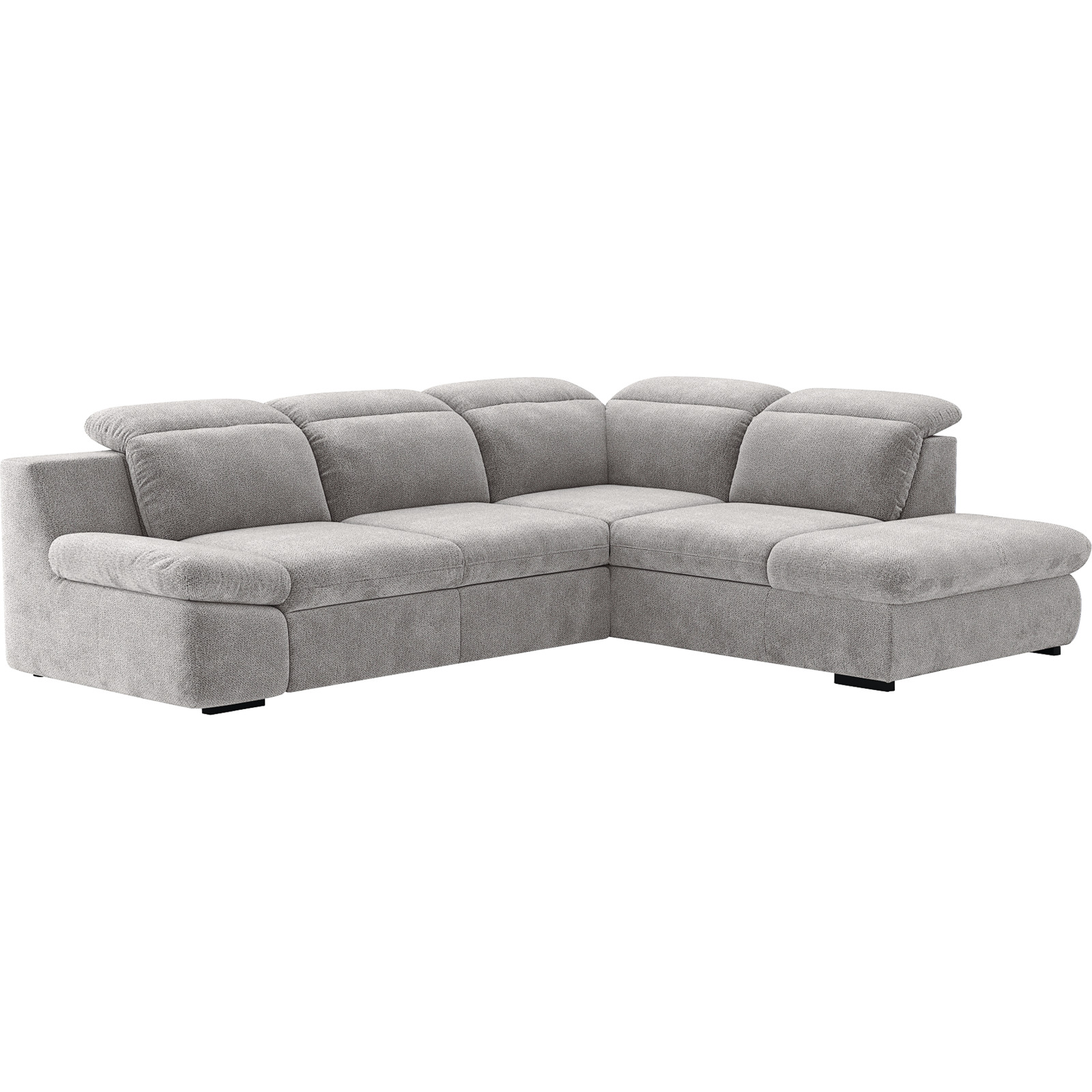 Ecksofa Lorena Stoff, Ottomane rechts