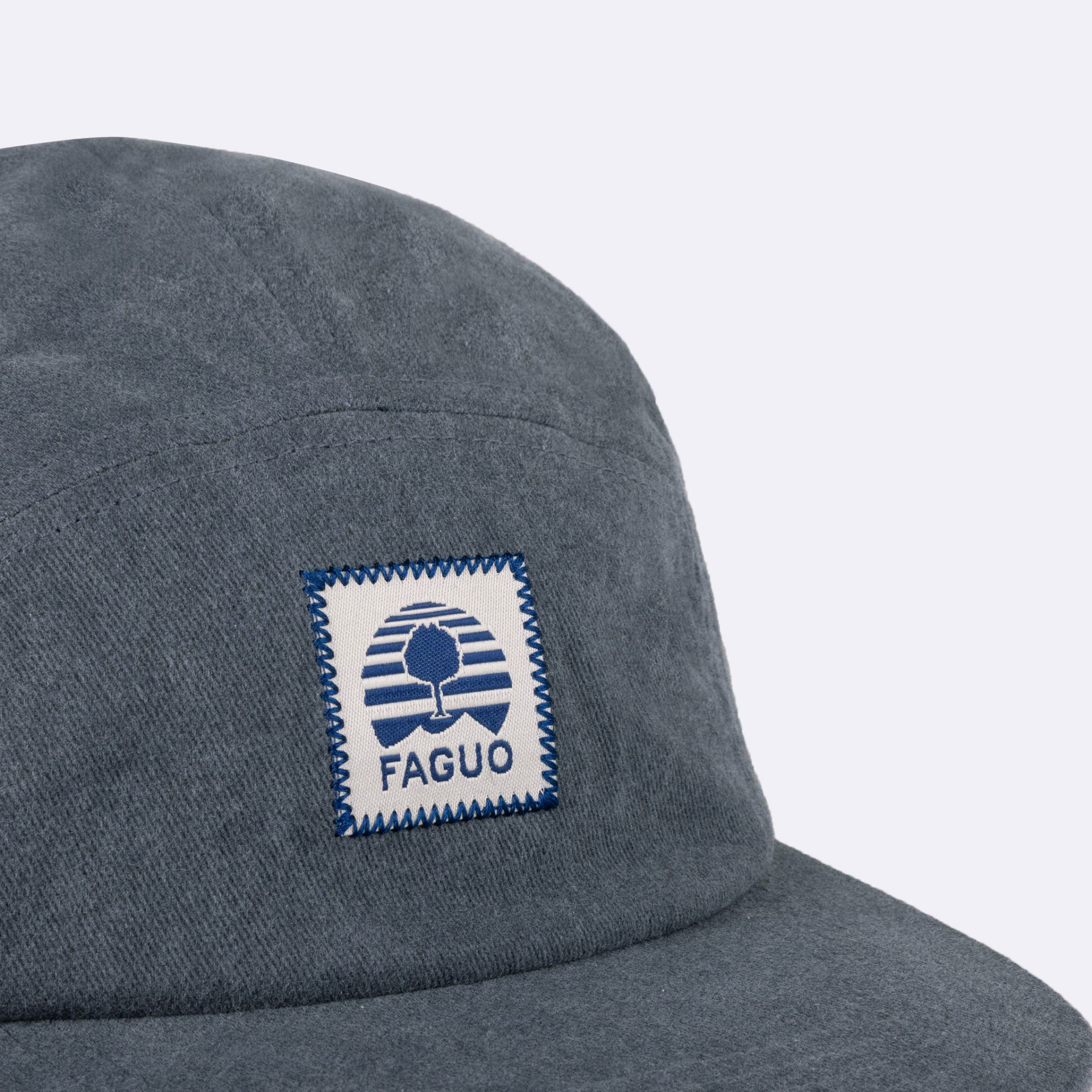 Casquette bleue coton - modèle 5 panel cap
