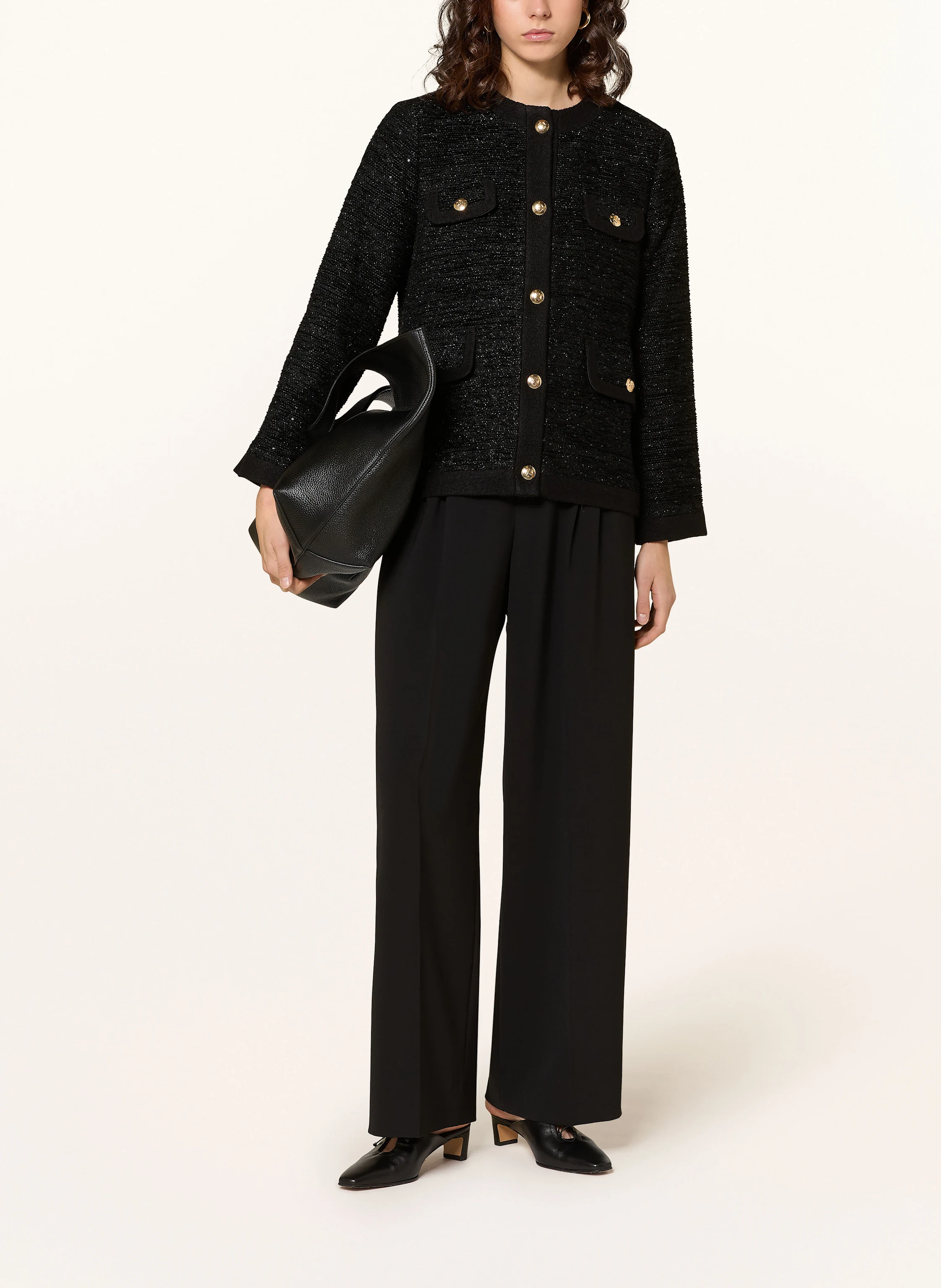 ANINE BING Tweed-Jacke LYDIA mit Glitzergarn