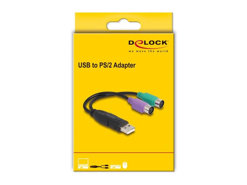 Delock USB-Adapter USB-A Stecker - PS/2 Delock USB zu PS/2 Adapter