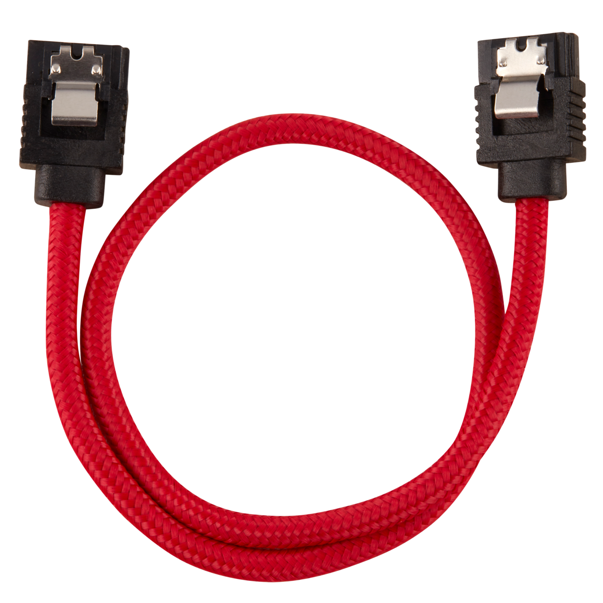 Corsair SATA gainé droit - 30 cm - rouge