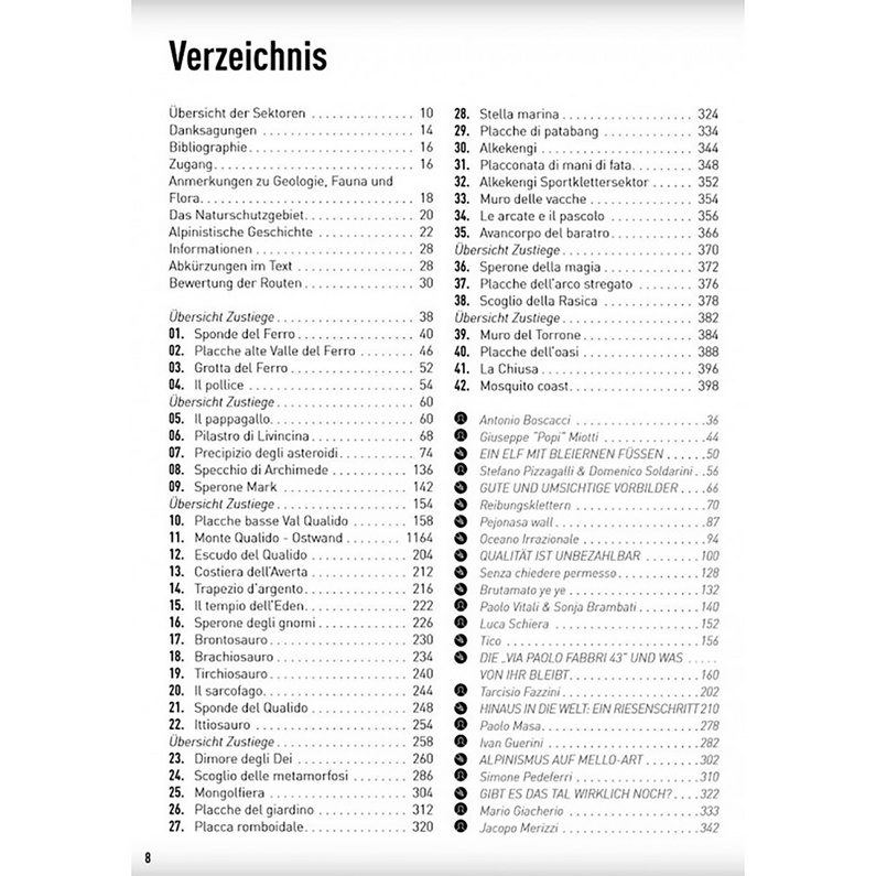 Versante Sud Val Di Mello Kletterführer