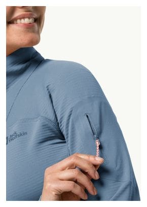 Veste Polaire Femme Jack Wolfskin Prelight Fz Bleu
