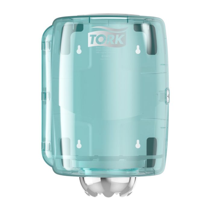 Tork 659000 Centerfeed Dispenser Wit en Turquoise M2, Performance Line (659000)