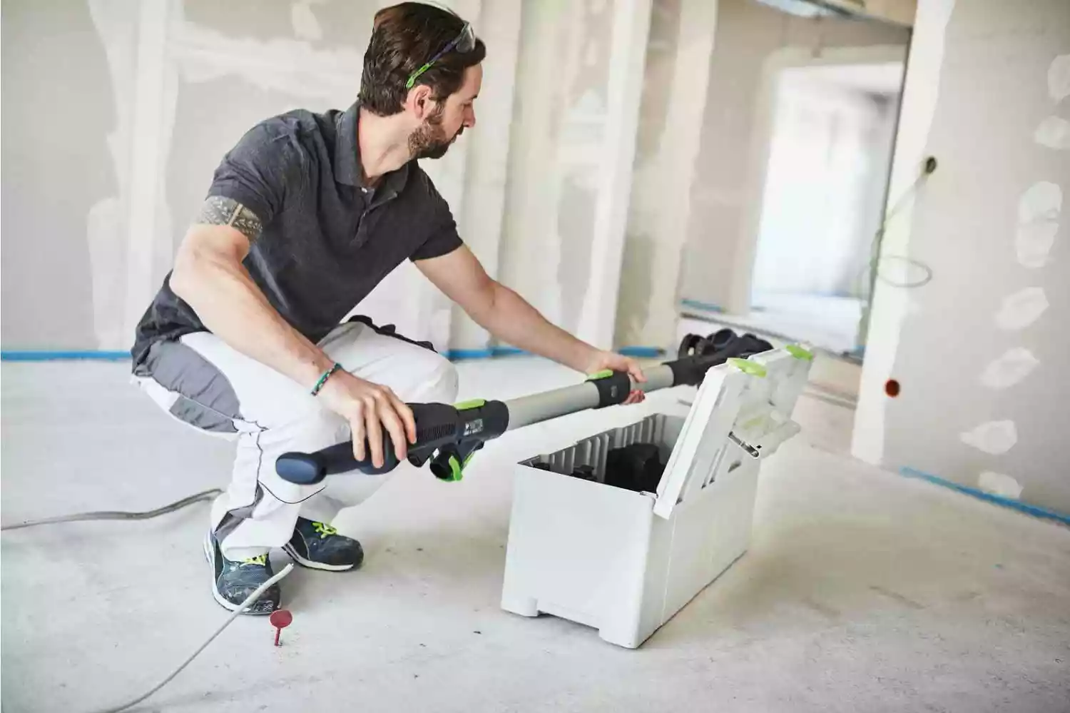 Festool PLANEX LHS 2 225/CTL 36 Wandschuurmachine set incl. bouwstofzuiger - 400W - 1,65m