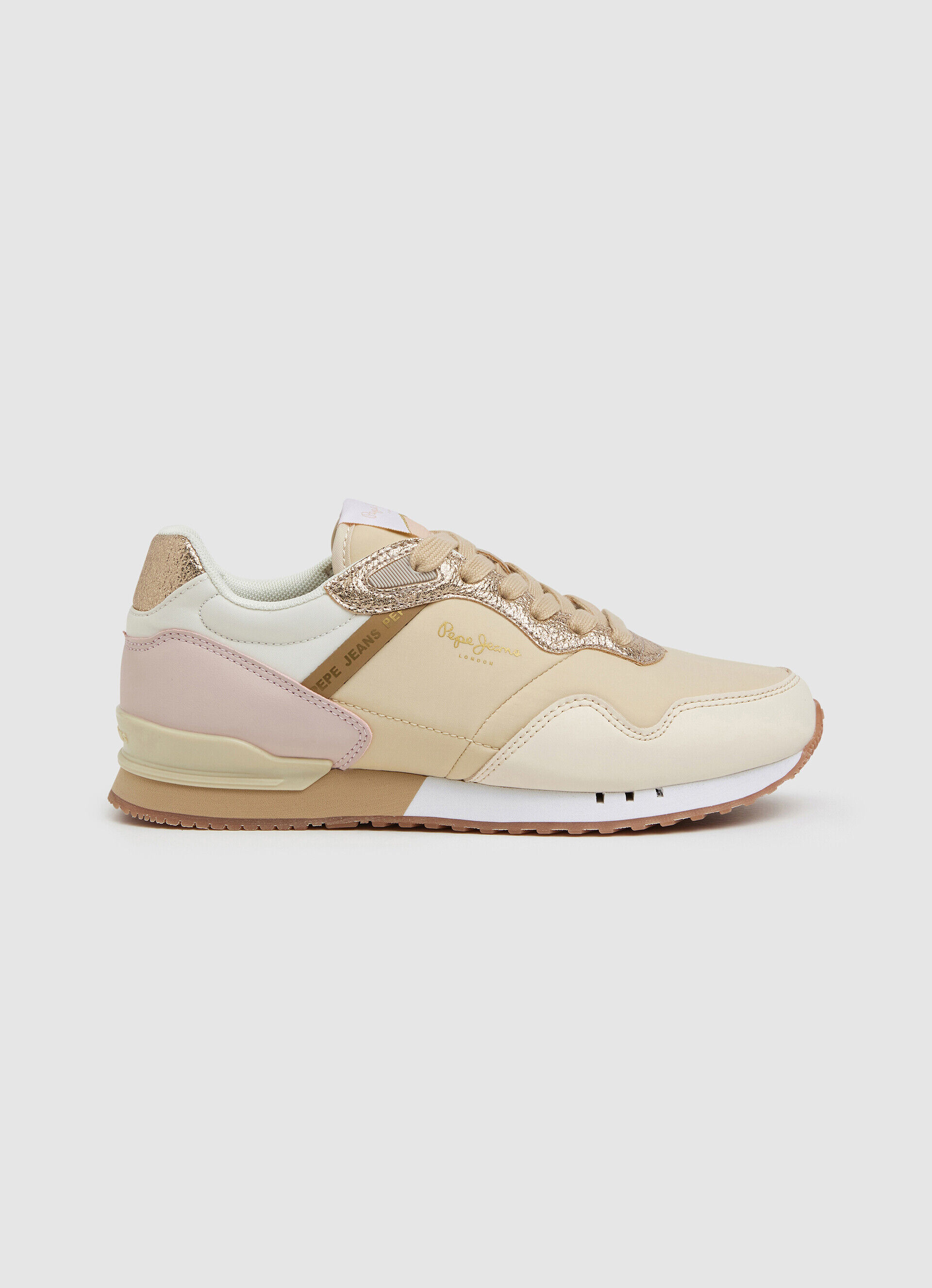 Tênis de corrida London Albal - dourado