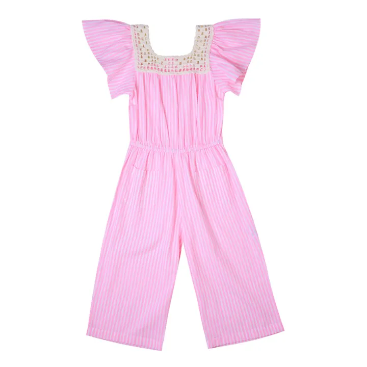 Kidsagogo Combinaison Pasquel Rayée | Rose