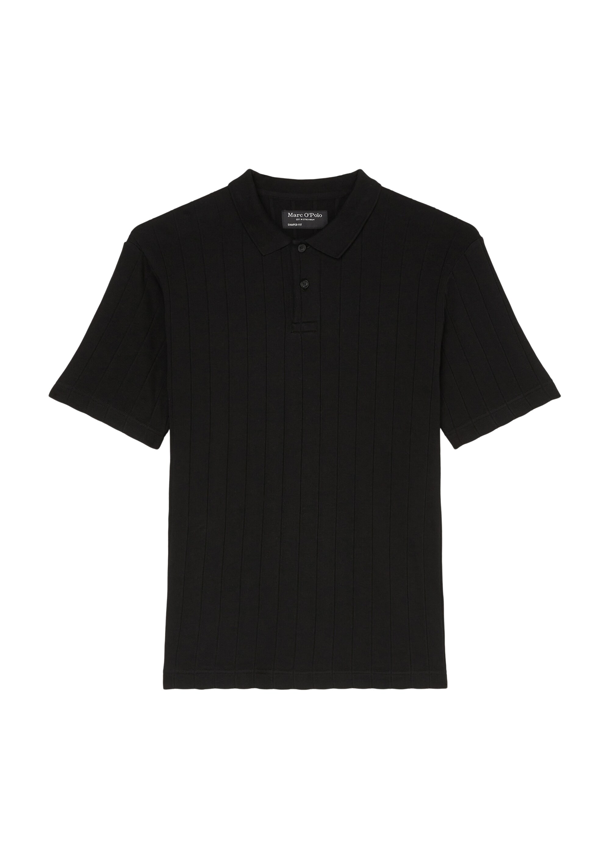 Poloshirt regular mit breiter Rippstruktur