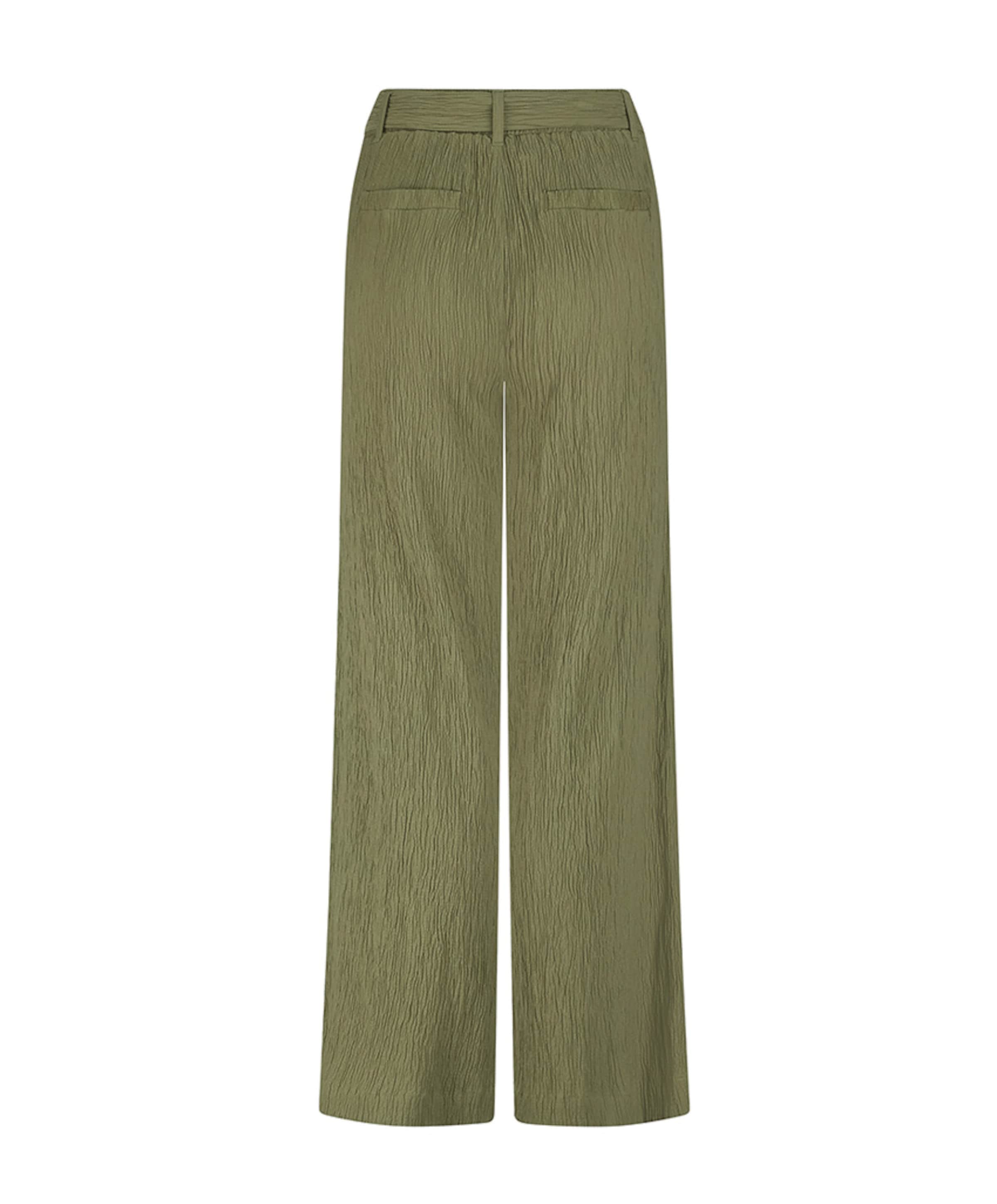 Tramontana Creased Wide-Leg dames broek groen