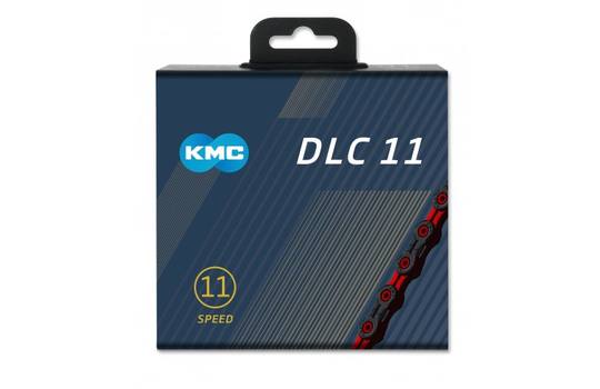 KMC 11 speed DLC 11 Kæde Rød/Sort