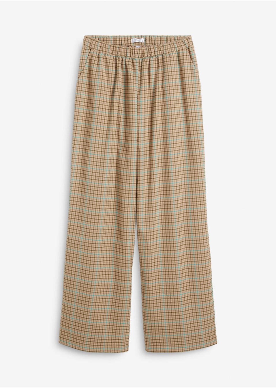 Pantalon taille haute, long