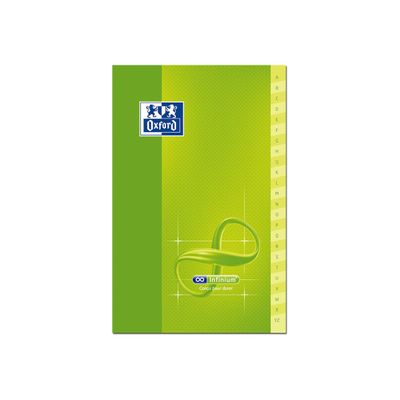 Oxford Infinium - Répertoire 11 x 17 cm - 96 pages - petits carreaux (5x5 mm) - disponible dans différentes couleurs