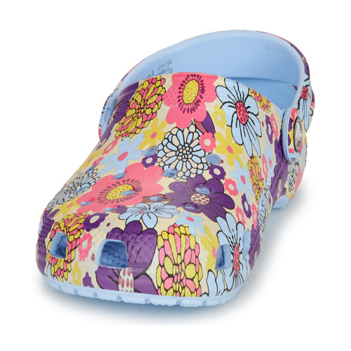 Crocs - Classic Retro Floral Clog K - Bleu