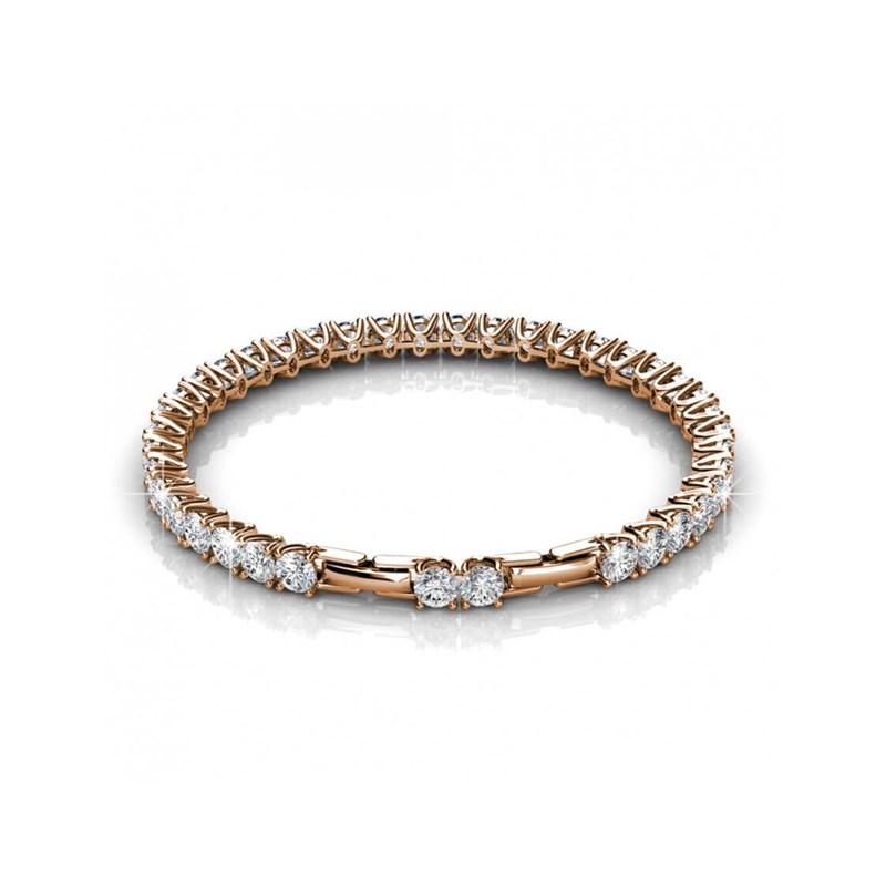 Bracelet Venus - Or Rosé et Cristal