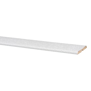 Agnes vouwhoek MDF wit stuc 24x24 mm 260 cm