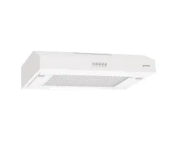 Gorenje WHU629EW/S - Hætte - standard - bredde: 59.6 cm - dybde: 46.8 cm - udtrækning og recirkulation (-) - hvid