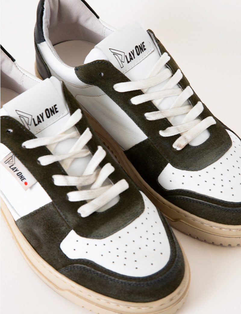 PLAY ONE BASKETS BASSES DUBAÏ BLANC KAKI