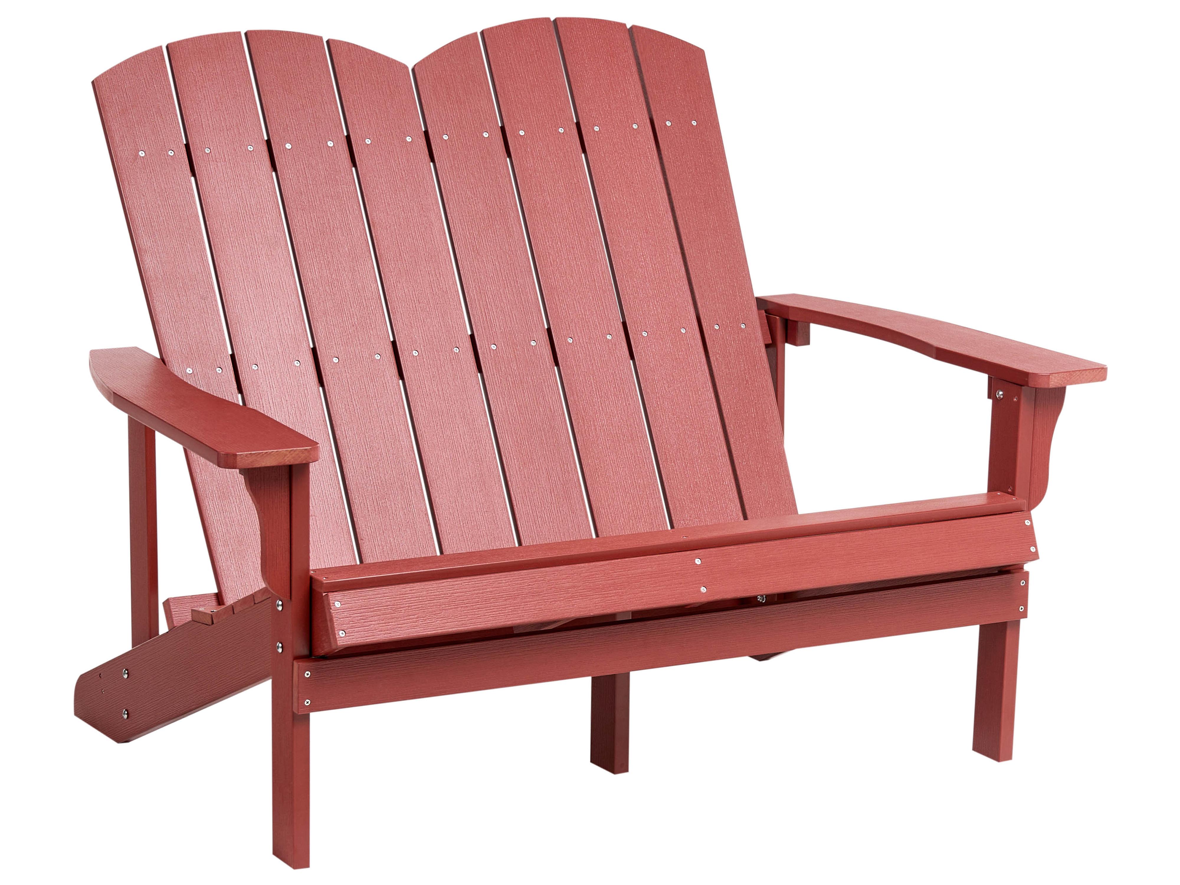 Tuinbank ADIRONDACK 125 cm Rood