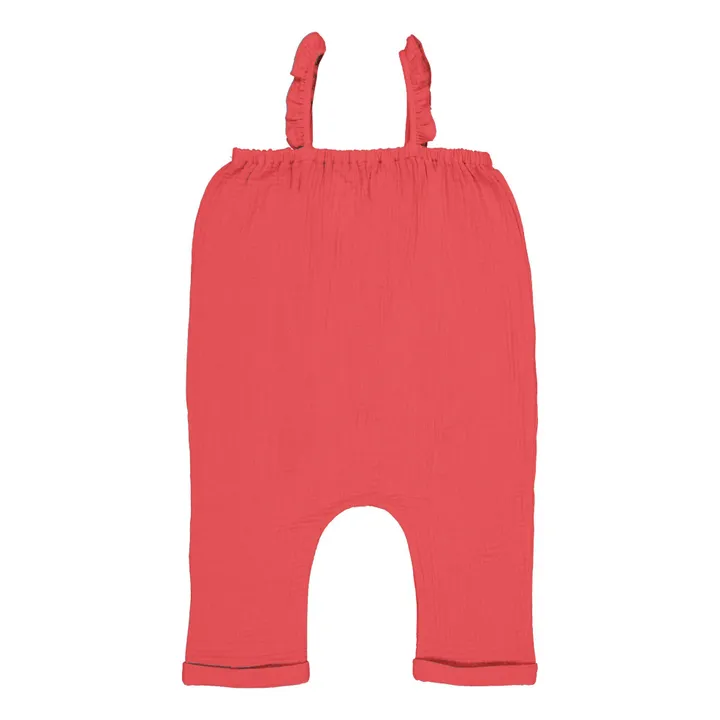 Petite Lucette Combinaison Coton Bio Morgane | Rouge