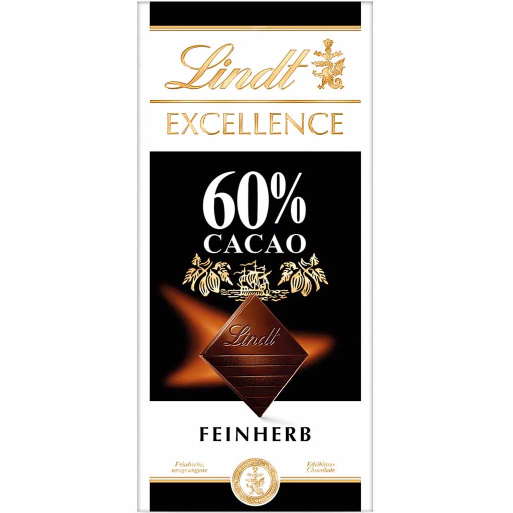 Lindt EXCELLENCE 60% Cacao 100g MHD:30.8.25