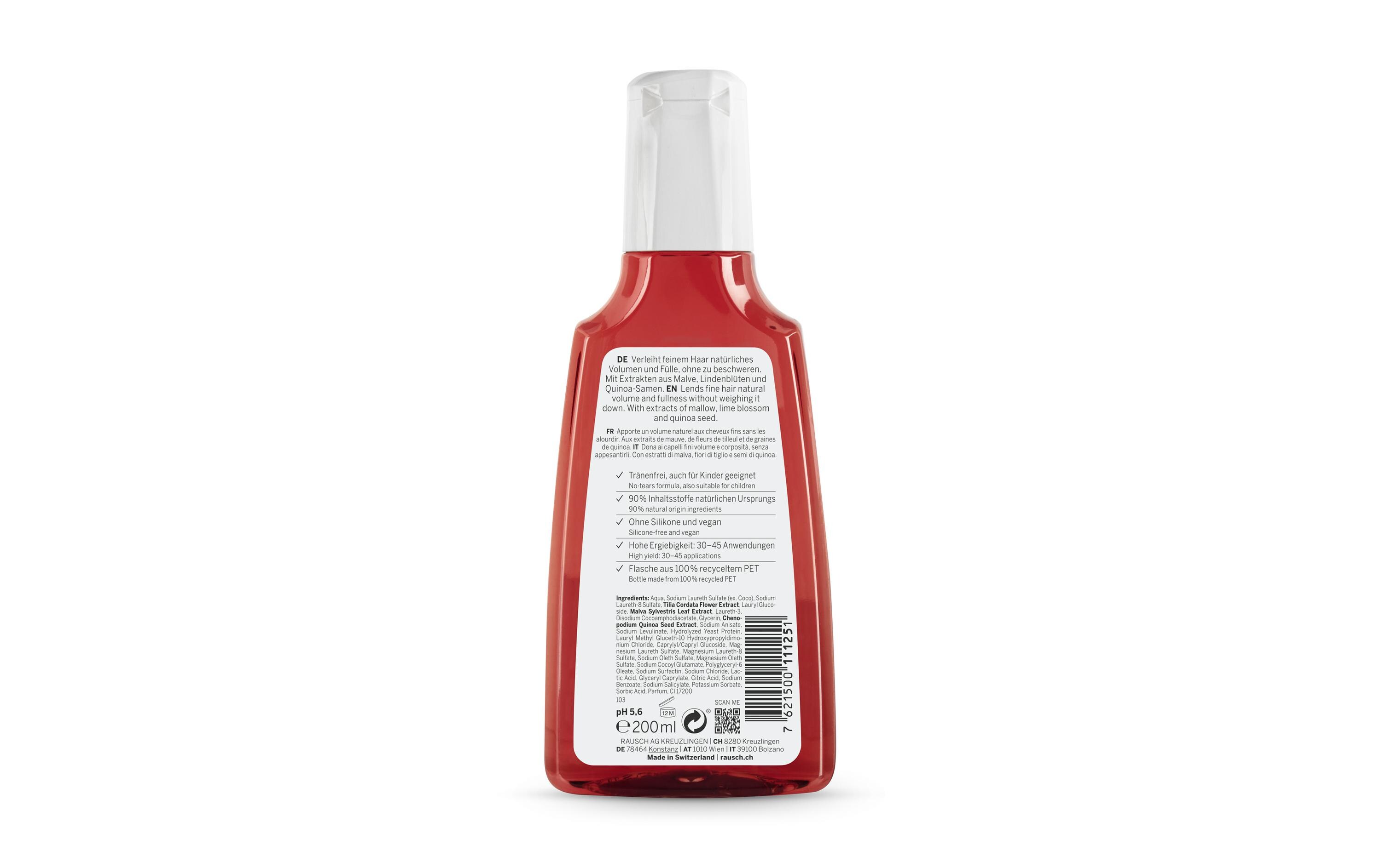 Shampoo Malve Volumen 200 mlBesonders mildes Shampoo für sichtbares Volumen und Fülle
