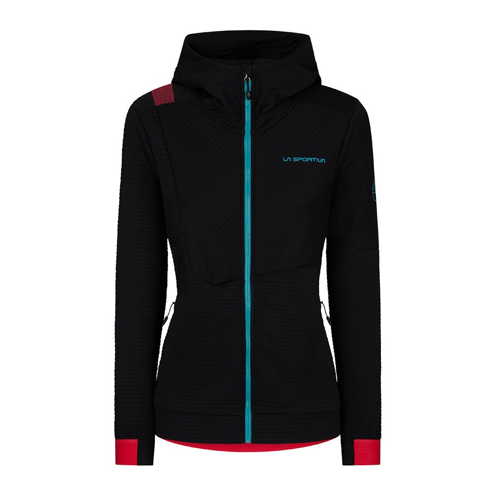 La Sportiva MOOD - Sweat Femme black/hibiscus