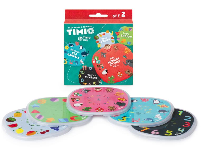 Timio Audio Disc Set 2 5 Discs Set mit 5 Discs für den edukativen Audio- und Musikplayer
