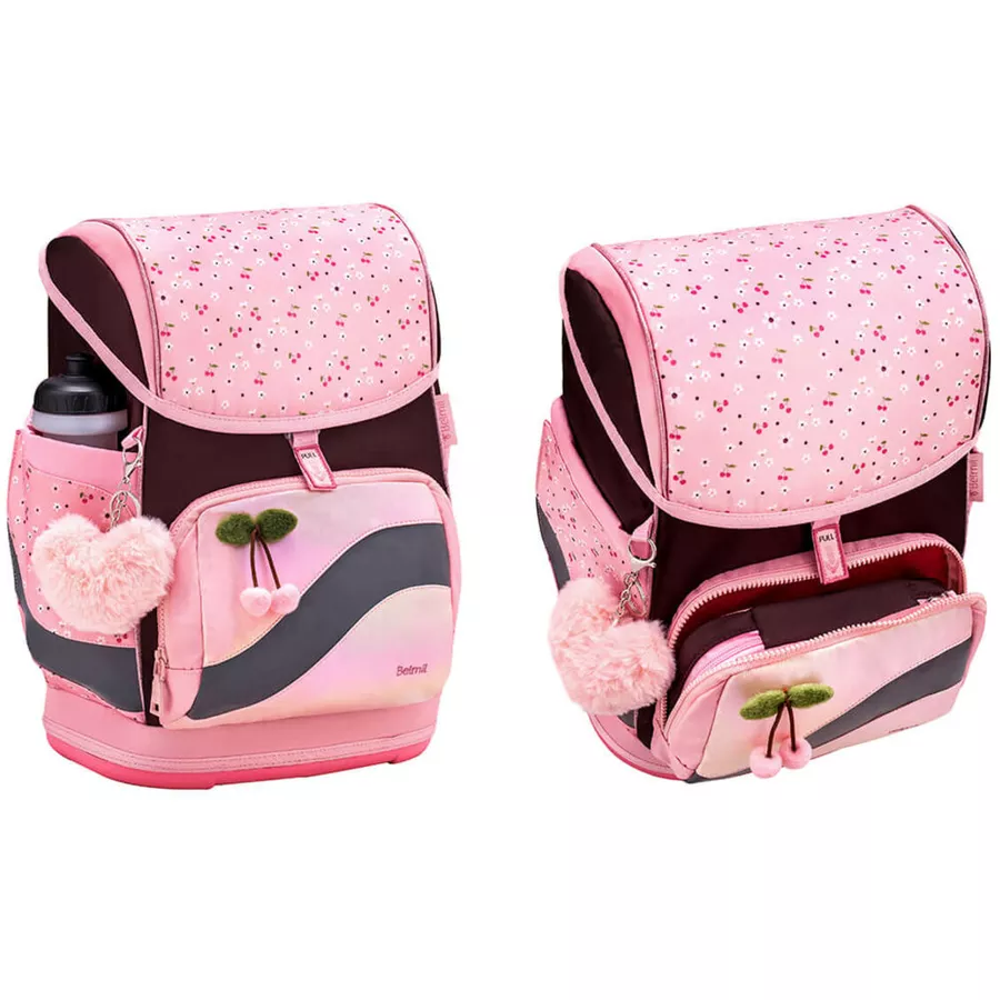 Belmil Schulranzen Premium Smarty Plus Set 5-teilig Cherry Blossom