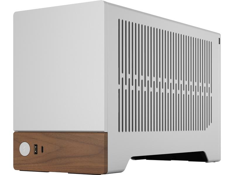 Fractal Design PC-Gehäuse Terra Silver Kompaktes Mini-ITX Gehäuse mit stilvoller, moderner Optik