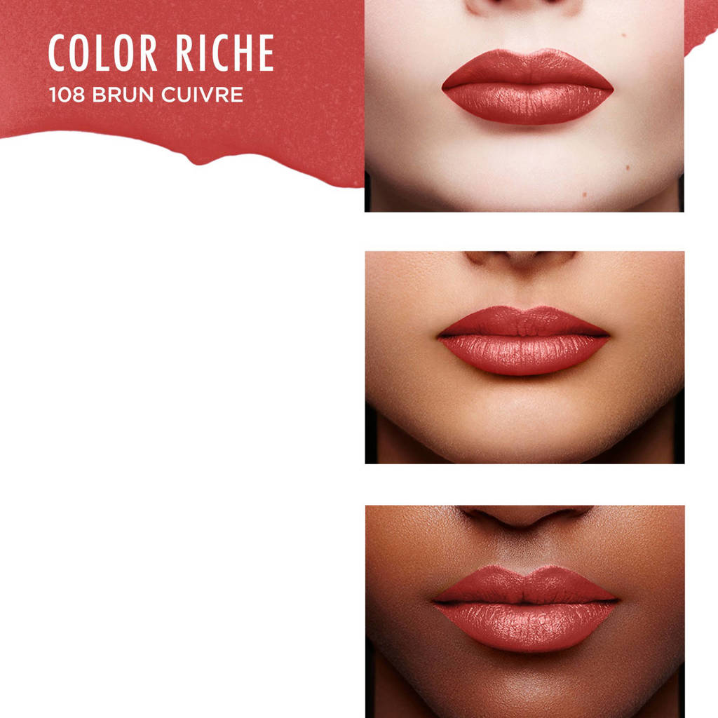Heel mooiColor Riche lippenstift - 108 Copper Brown