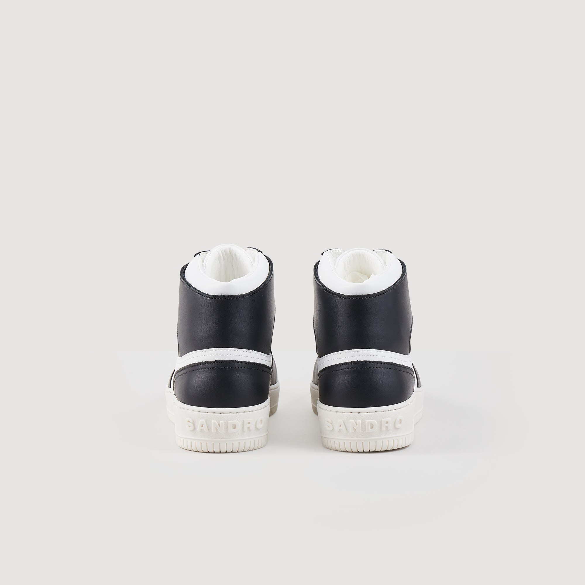 Sneakers montantes en cuir