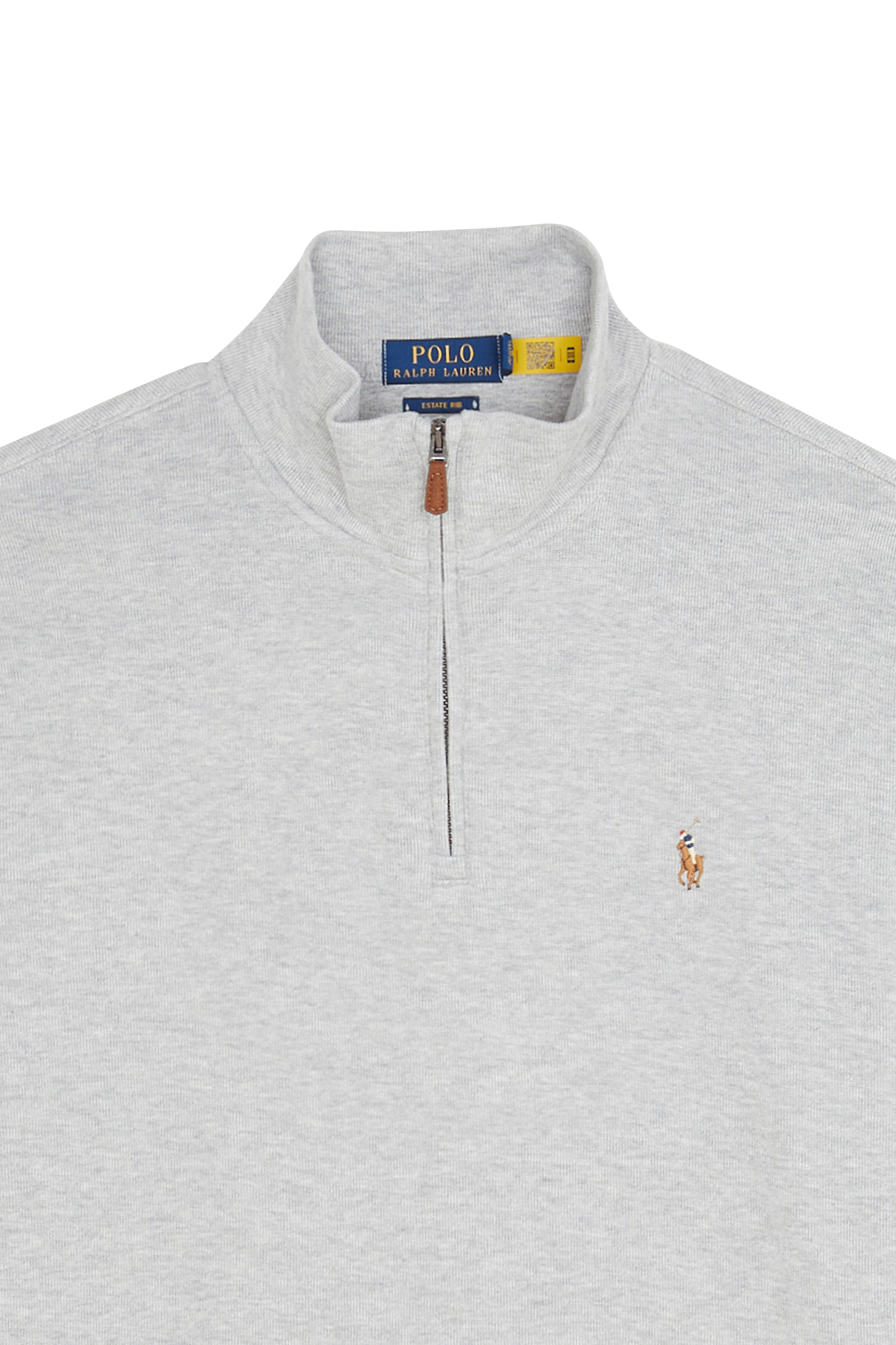 POLO RALPH LAUREN Pull ESTATE RIB-LSL-KNT Gris