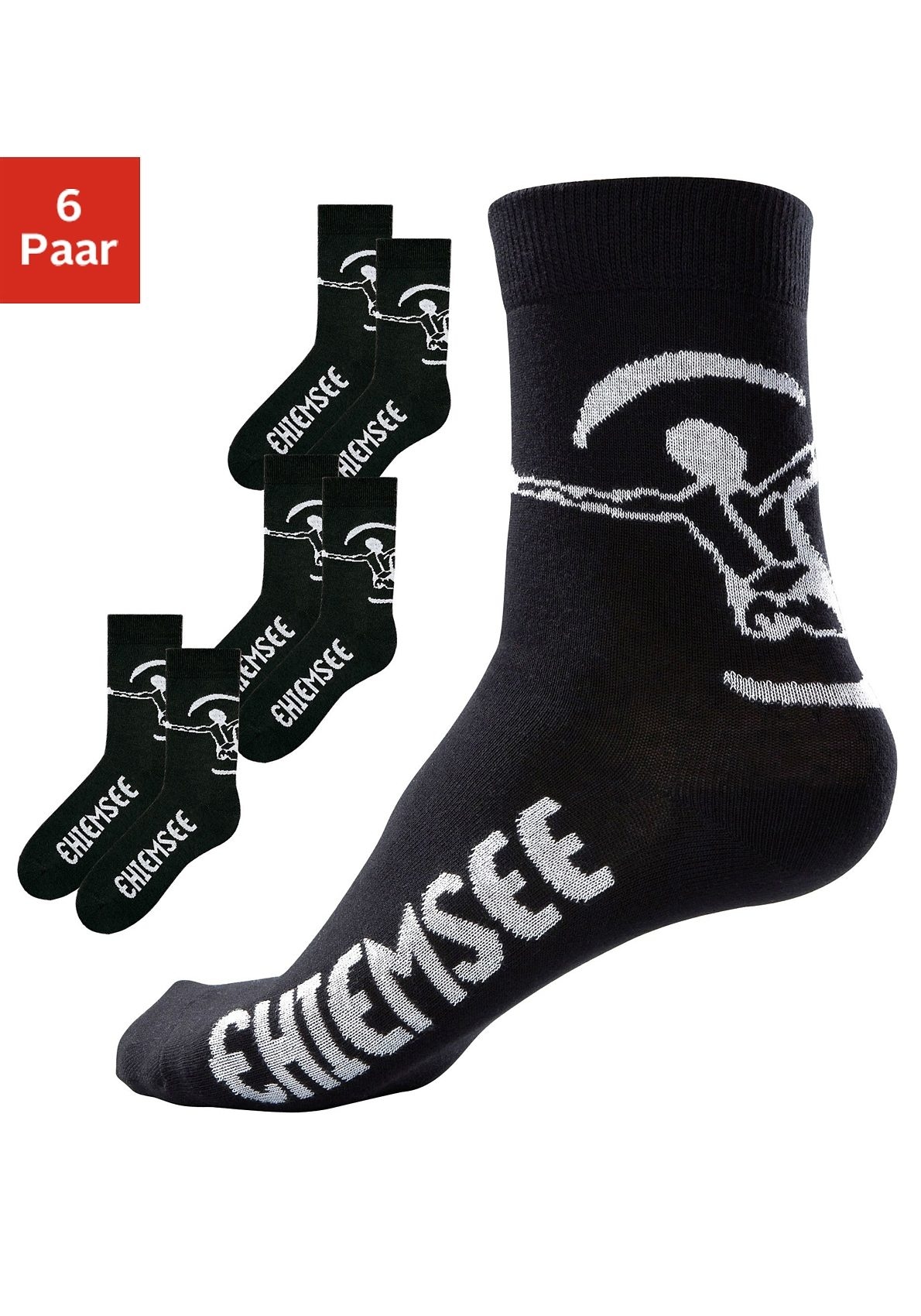 Chiemsee Freizeitsocken Packung, 6 Stk. tlg. in pflegeleichter Markenqualität
