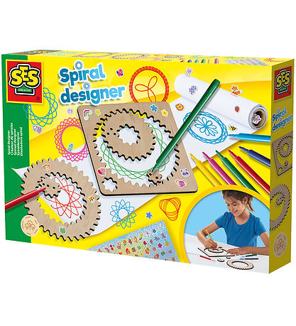 SES Creative Kreatives Spielset - Spiral-Zeichensatz von Holz