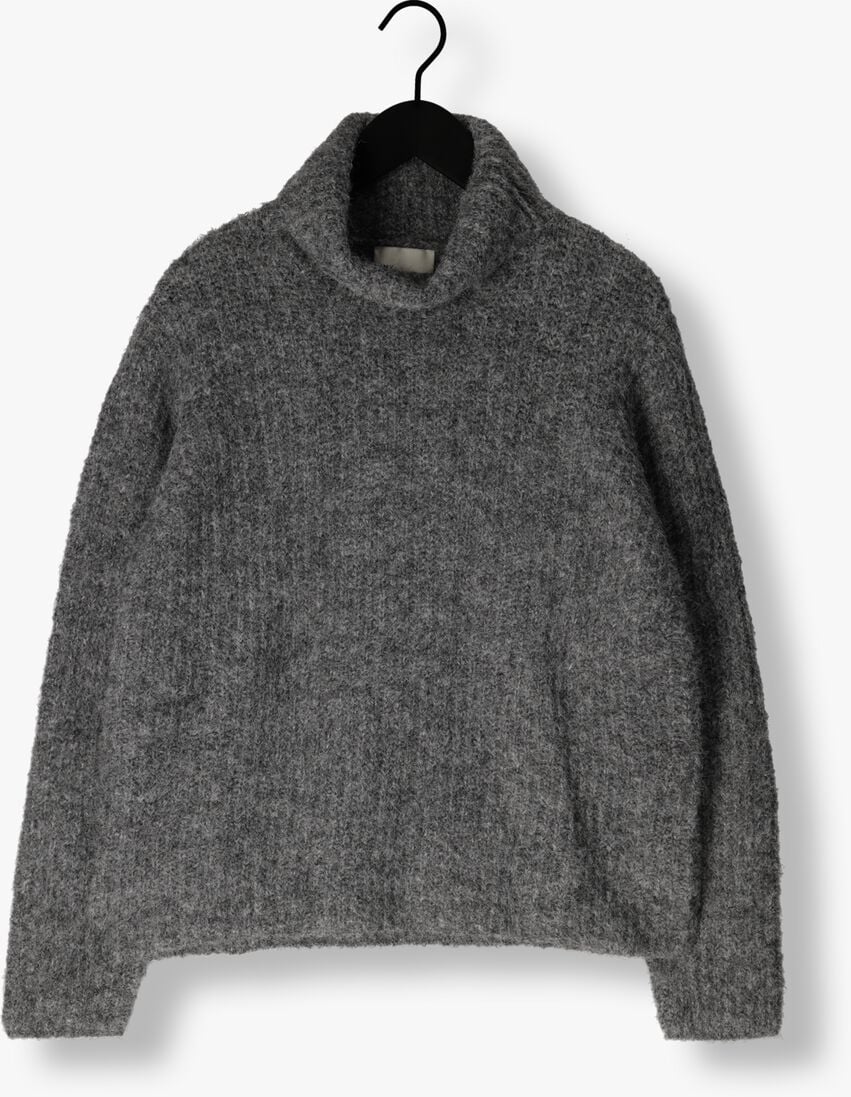 MY ESSENTIAL WARDROBE grijze my essential wardrobe coltrui meenahw knit rollneck