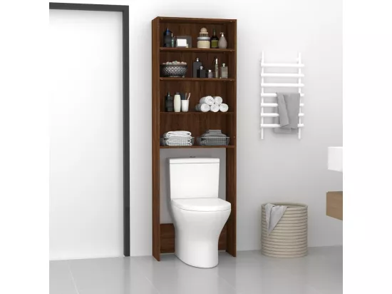 Meuble pour machine à laver Chêne marron 64x24x190 cm
