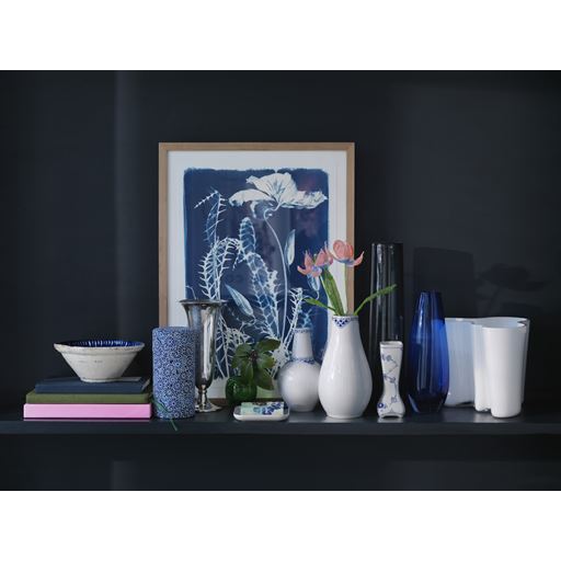 Royal Copenhagen Prinsesse Vase, Hvid, 18 cm