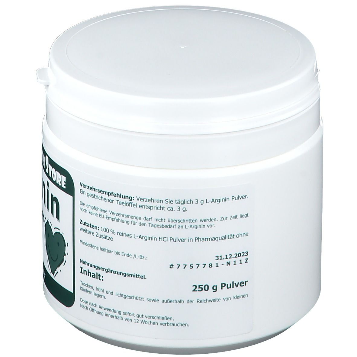 Arginin HCl Pulver 100 % rein