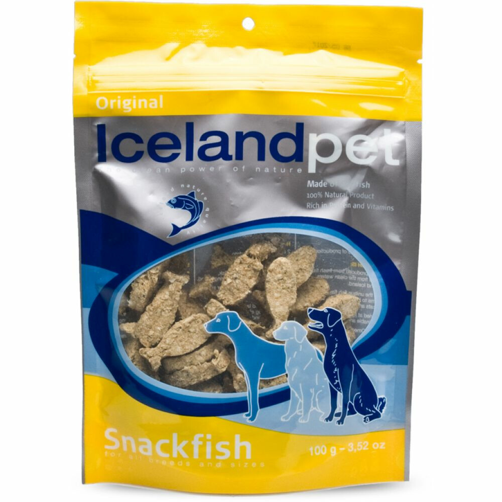 Icelandpet Snackfish Hondensnack Original Witvis100 gr