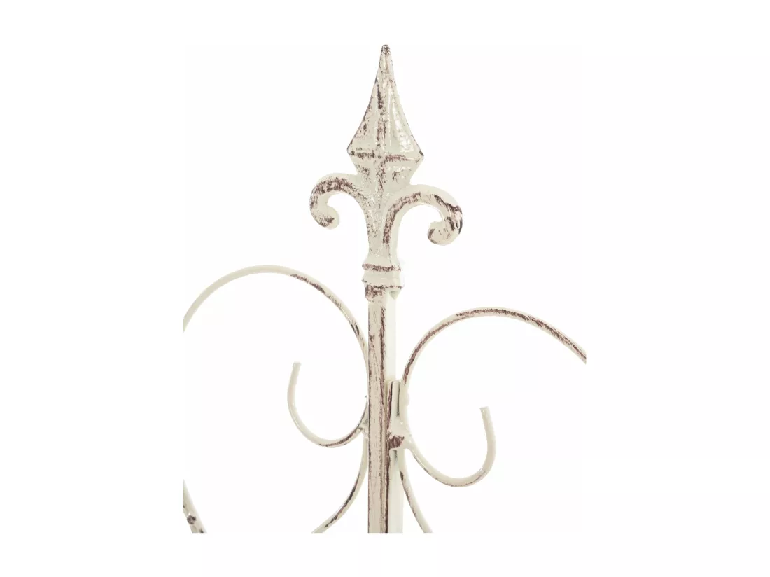 Treillis décoration de jardin métal crème 99 x 1 x 133 cm 10_0003892