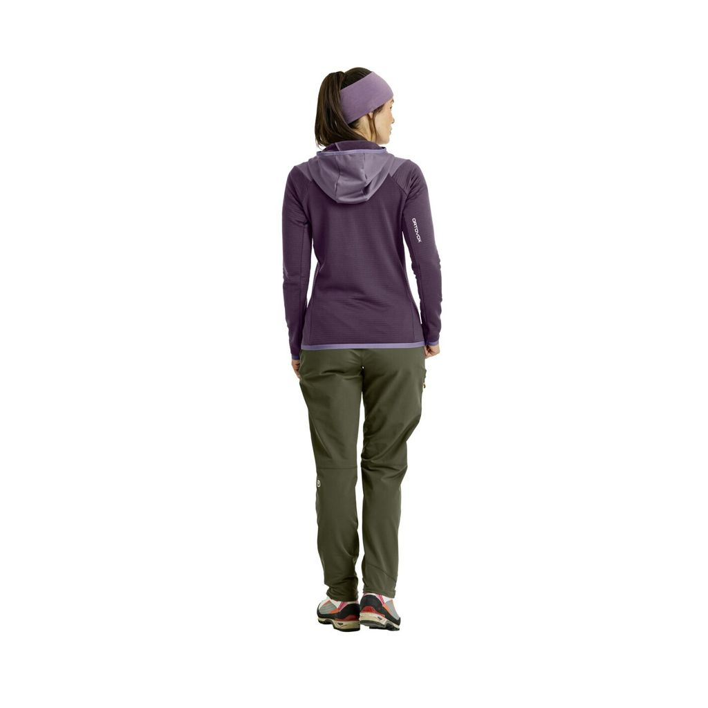 Fleece Grid Hoody W