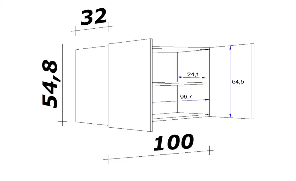Hängeschrank Ens 100 cm