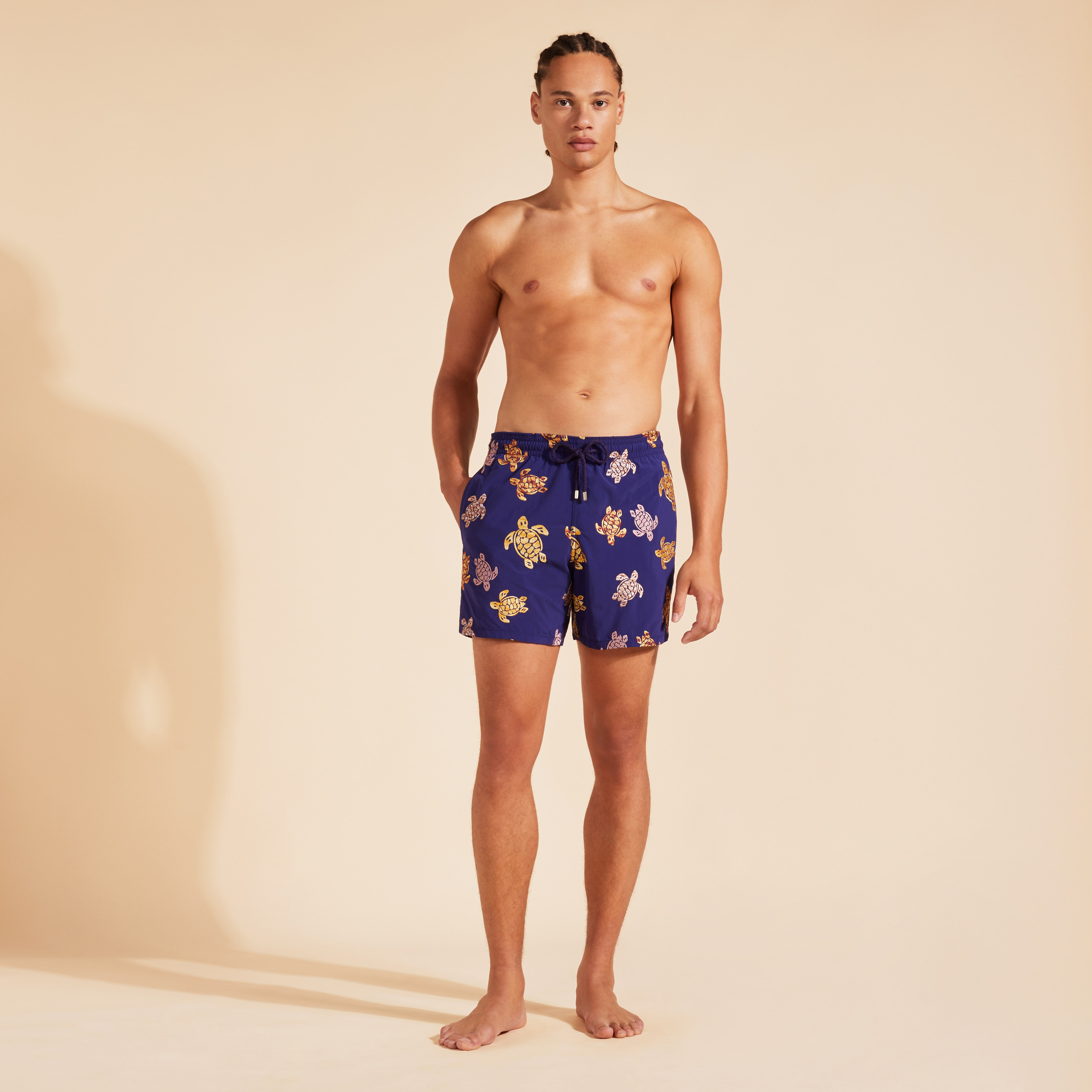 Maillot de Bain Homme Brodé Tortue Multicolore