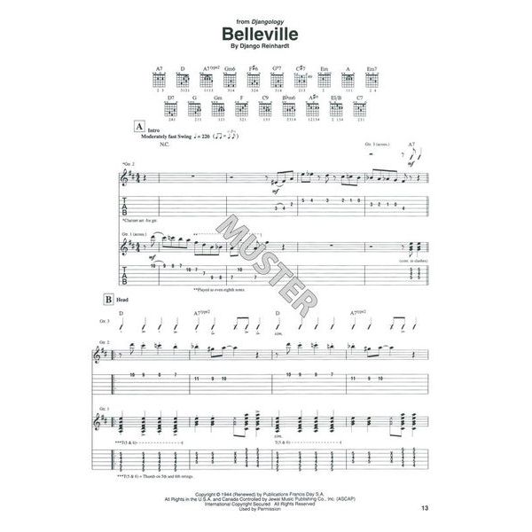 Hal Leonard Django Reinhardt Definitive