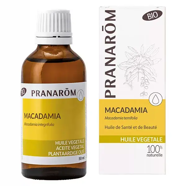 Óleo Vegetal de Macadâmia Orgânico Pranarom 50ml