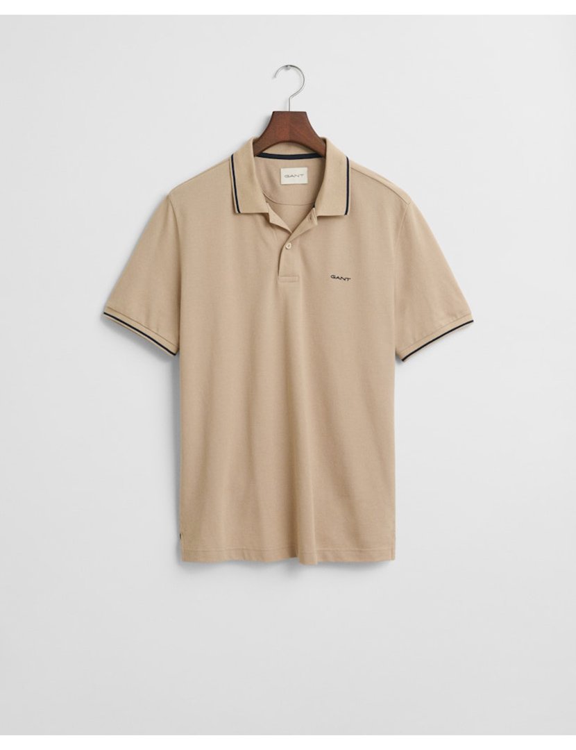 Beige Mens Polo