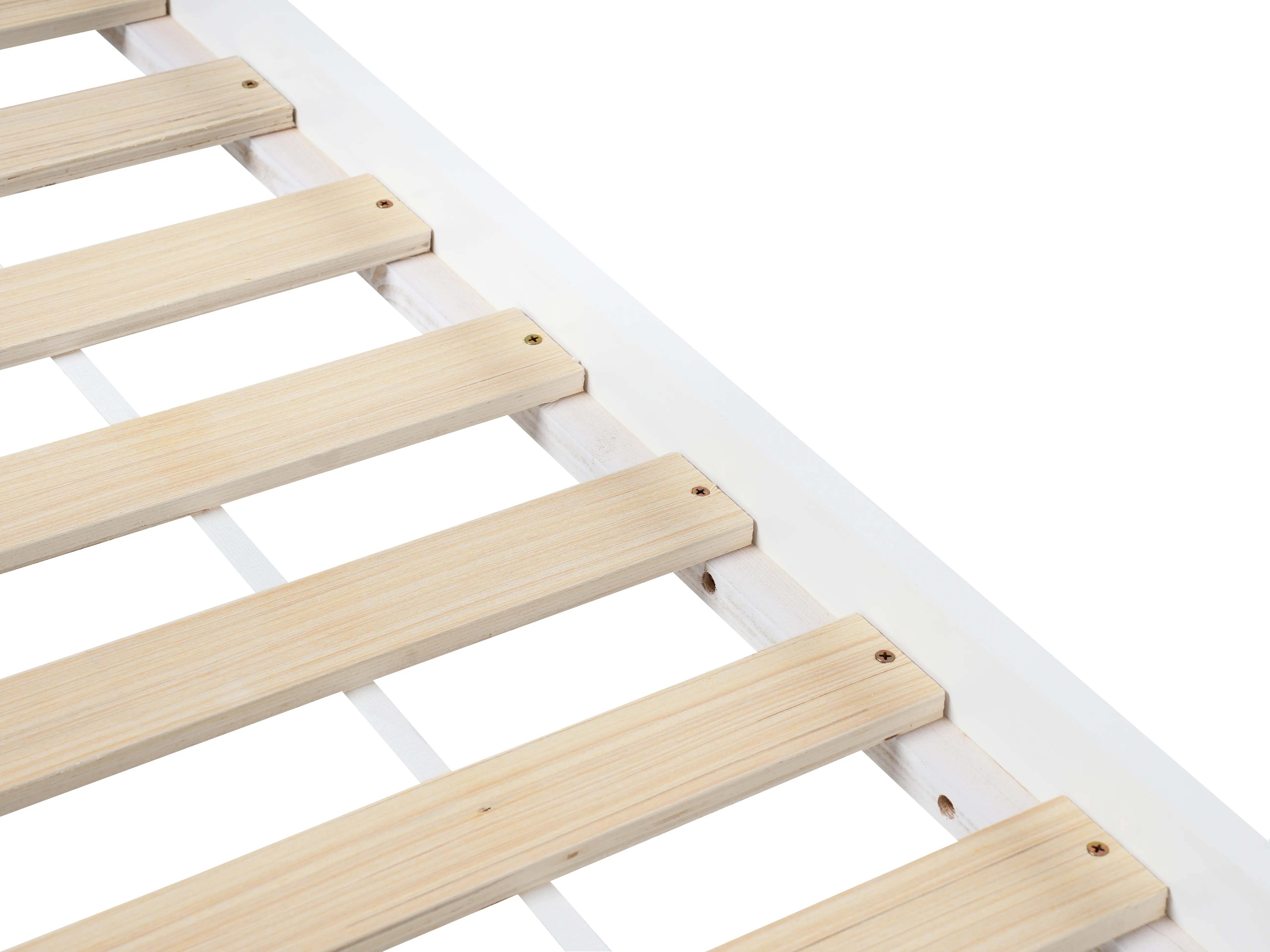 Kinderonderschuifbed Dennenhout TALMONTIERS 90 x 200 cm Wit