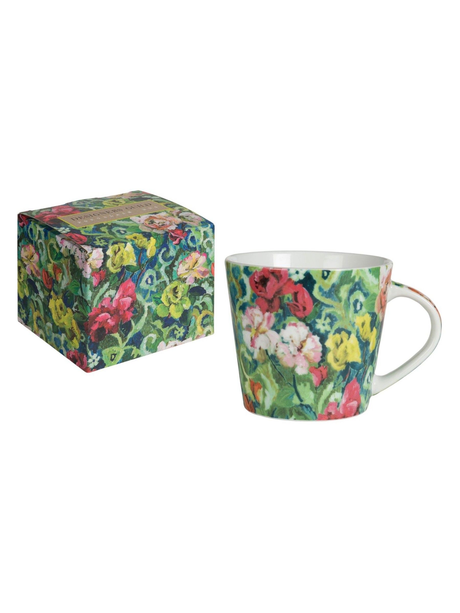 Designers Guild Set of 4 Tapestry Flower Mugs