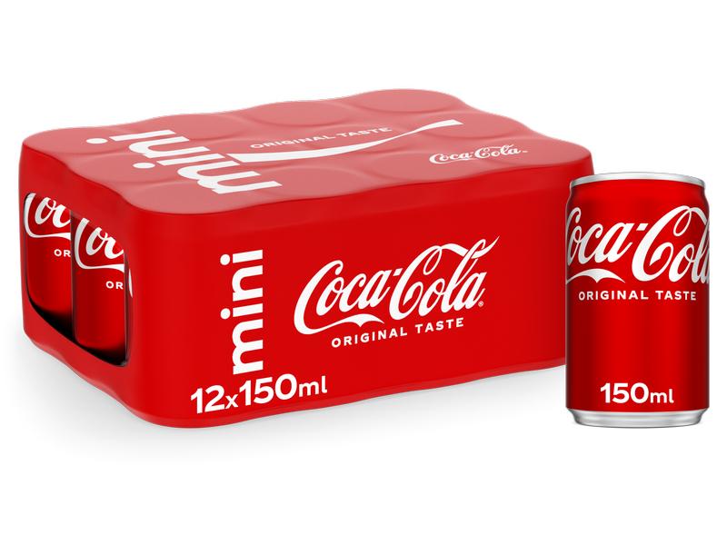 Coca Cola Soft-Drinks Original Taste 12 x 0.15 l Prickelndes Erfrischungsgetränk mit Koffein